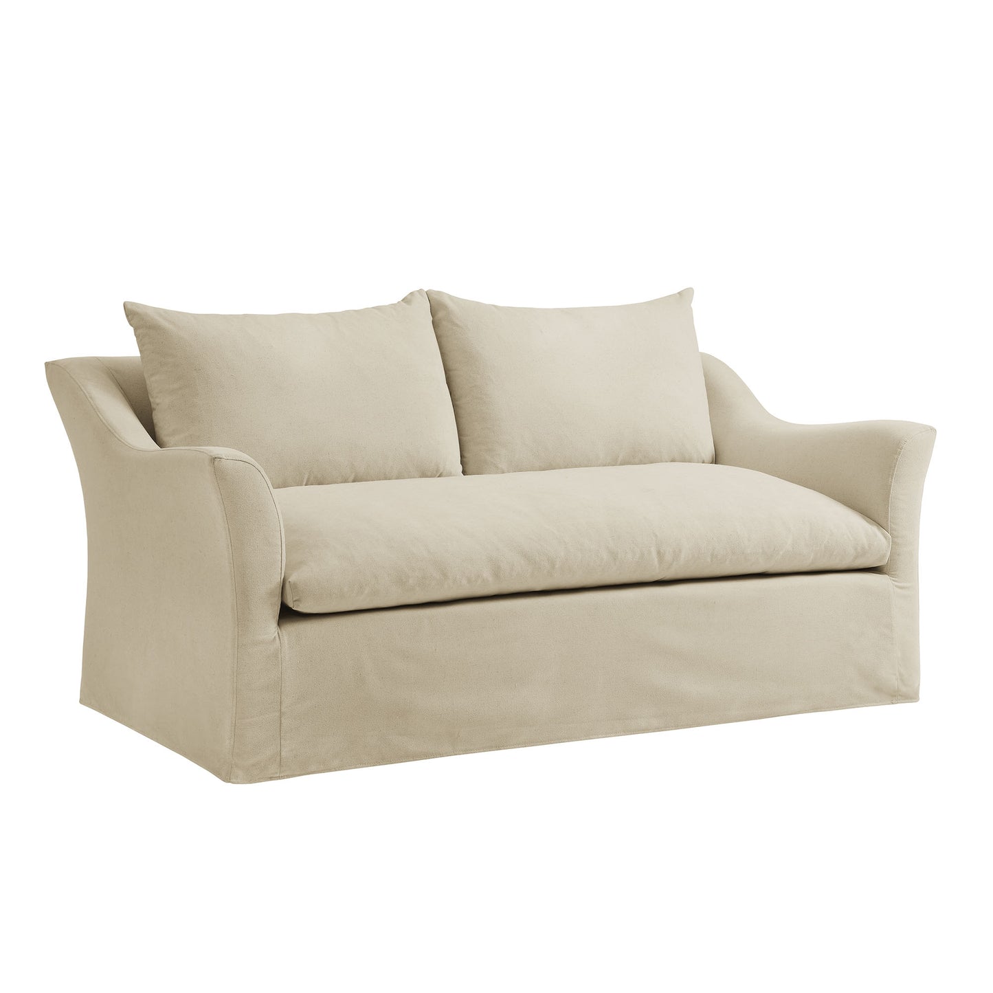 Malbec 70" Linen Blend Slipcovered Loveseat in Linen