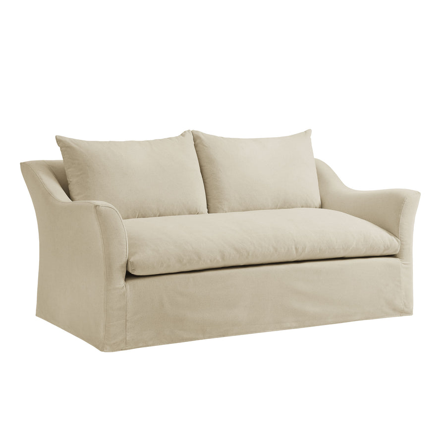 Malbec 70" Linen Blend Slipcovered Loveseat in Linen