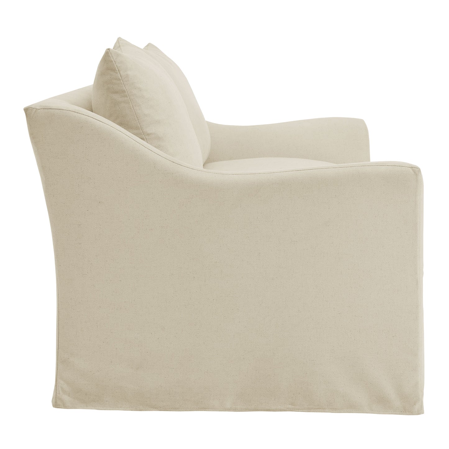Malbec 70" Linen Blend Slipcovered Loveseat in Linen