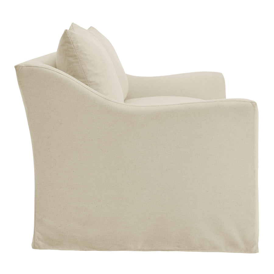 Malbec 70" Linen Blend Slipcovered Loveseat in Linen