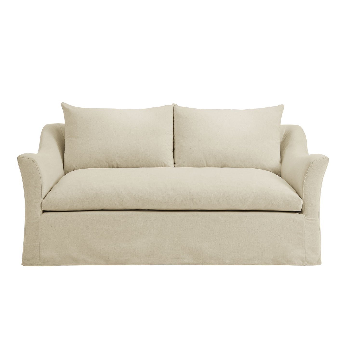 Malbec 70" Linen Blend Slipcovered Loveseat in Linen