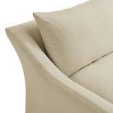 Malbec 70" Linen Blend Slipcovered Loveseat in Linen