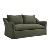 Malbec 70" Linen Blend Slipcovered Loveseat in Sage