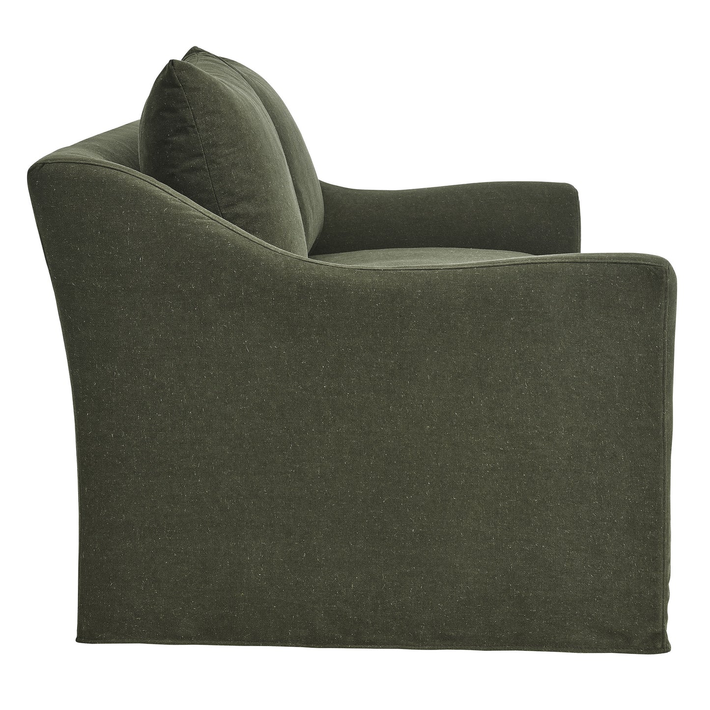 Malbec 70" Linen Blend Slipcovered Loveseat in Sage
