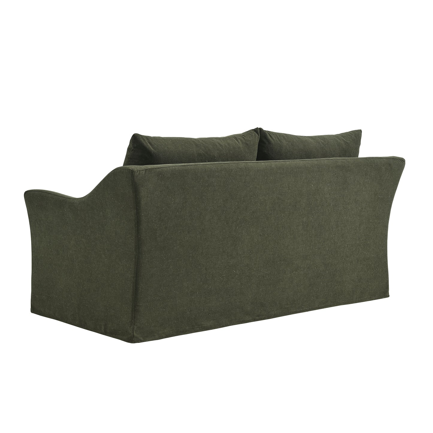 Malbec 70" Linen Blend Slipcovered Loveseat in Sage
