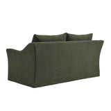 Malbec 70" Linen Blend Slipcovered Loveseat in Sage