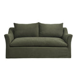 Malbec 70" Linen Blend Slipcovered Loveseat in Sage