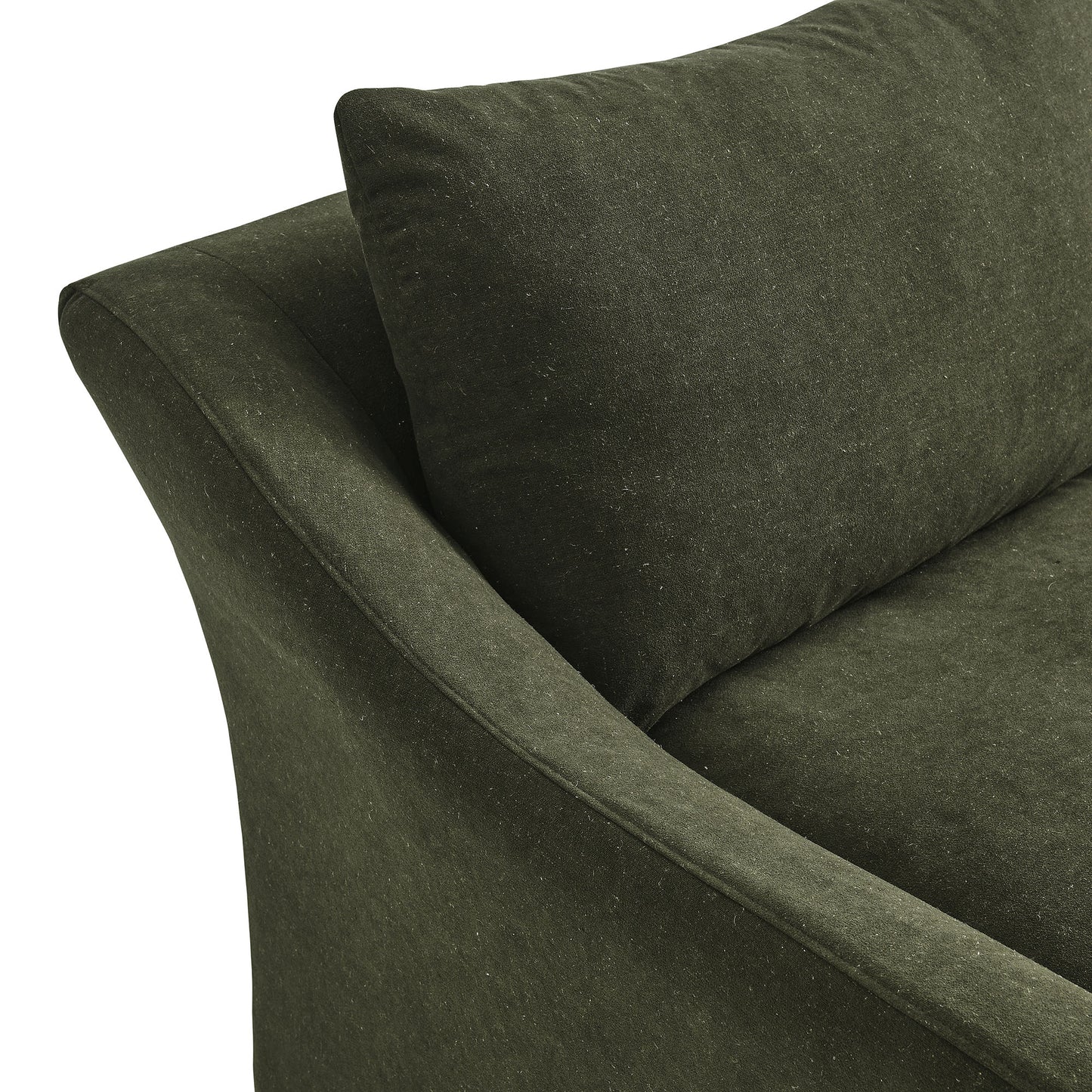 Malbec 70" Linen Blend Slipcovered Loveseat in Sage