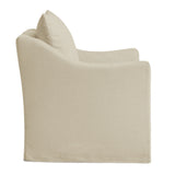 Malbec Linen Blend Slipcovered Armchair in Linen