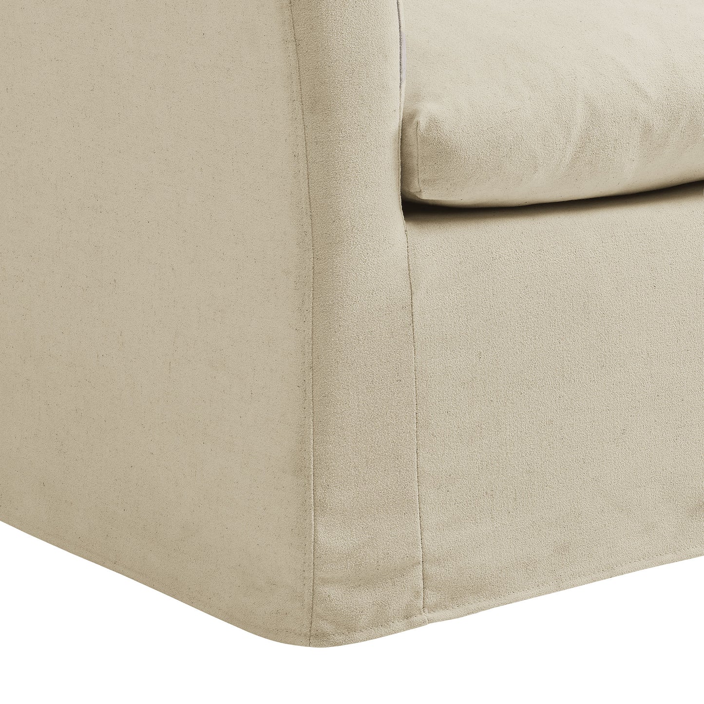 Malbec Linen Blend Slipcovered Armchair in Linen