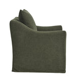 Malbec Linen Blend Slipcovered Armchair in Sage