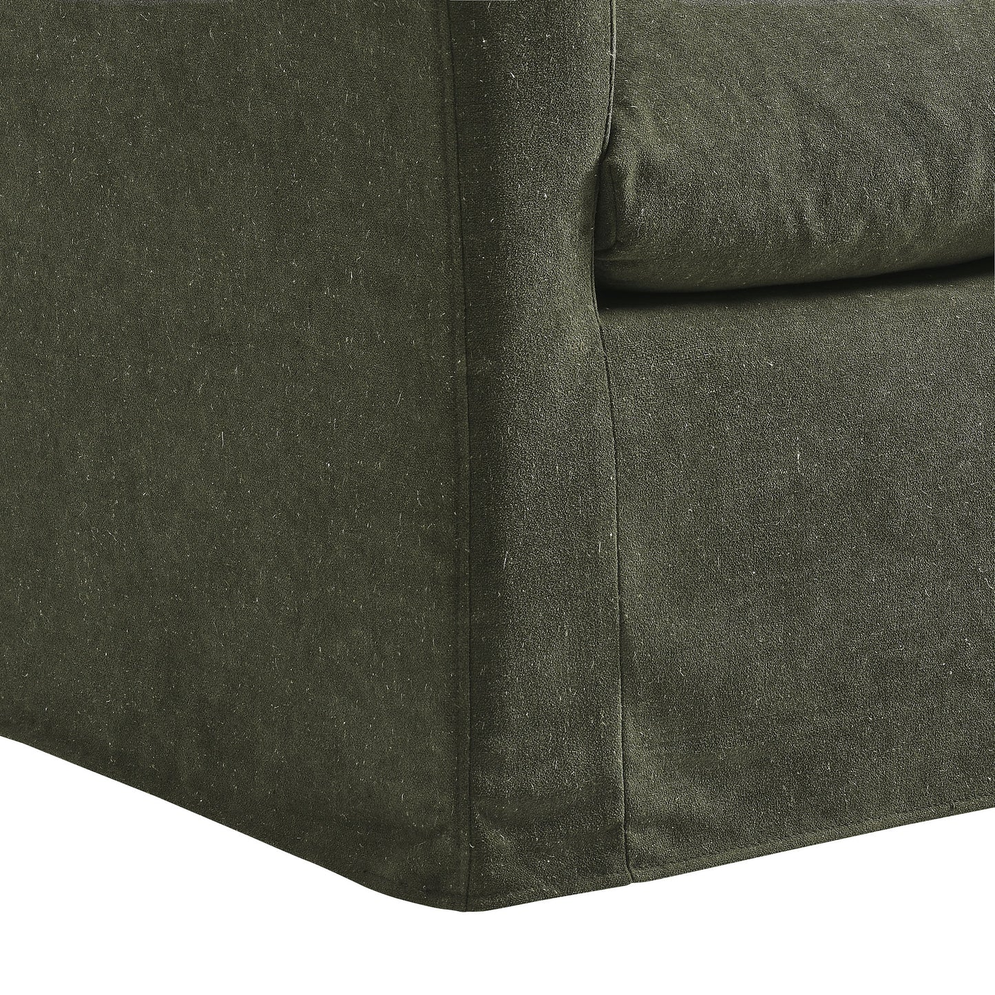 Malbec Linen Blend Slipcovered Armchair in Sage