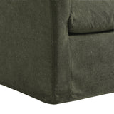Malbec Linen Blend Slipcovered Armchair in Sage