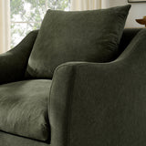 Malbec Linen Blend Slipcovered Armchair in Sage