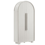Bamboo Tall Arched Storage Cabinet in Ash
