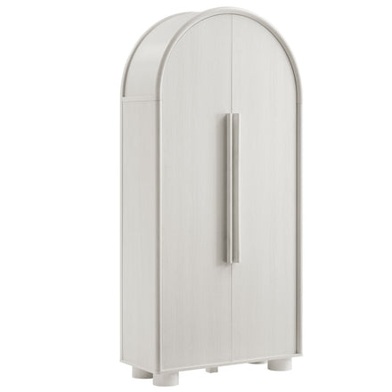 Bellamy Tall Arched Storage Cabinet in Ash