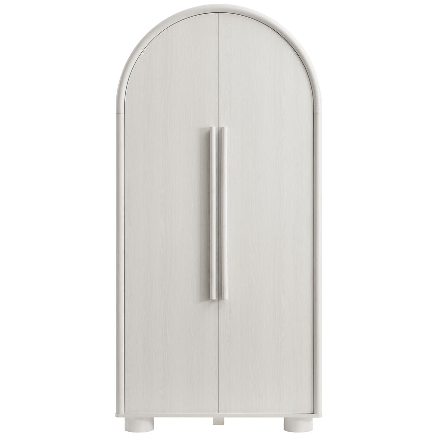 Bamboo Tall Arched Storage Cabinet in Ash