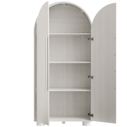 Bellamy Tall Arched Storage Cabinet by Furniture For America