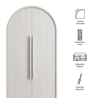 Bellamy Tall Arched Storage Cabinet by Furniture For America