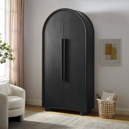 Bellamy Tall Arched Storage Cabinet by Furniture For America