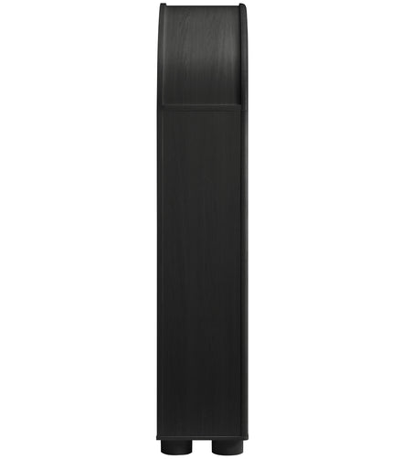 Bellamy Tall Arched Display Cabinet Bookcase in Black Oak