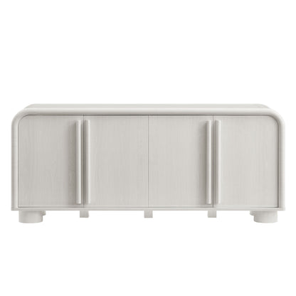 Bellamy Curved 4-Door Sideboard Cabinet by Furniture For America