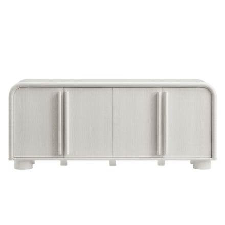 Bellamy Curved 4-Door Sideboard Cabinet in Ash