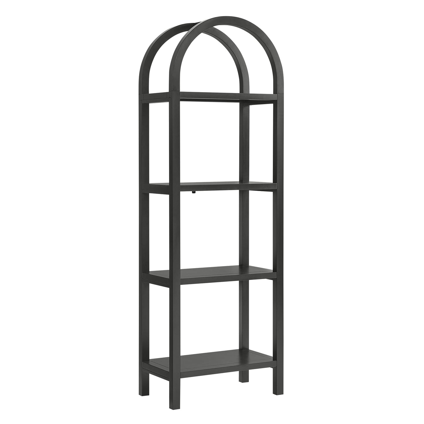 Vexley 72 Inch Tall Narrow Arched Bookshelf by Furniture For America