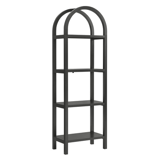 Vexley 72 Inch Tall Narrow Arched Bookshelf by Furniture For America