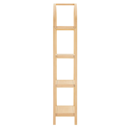 Vexley 72 Inch Tall Narrow Arched Bookshelf by Furniture For America
