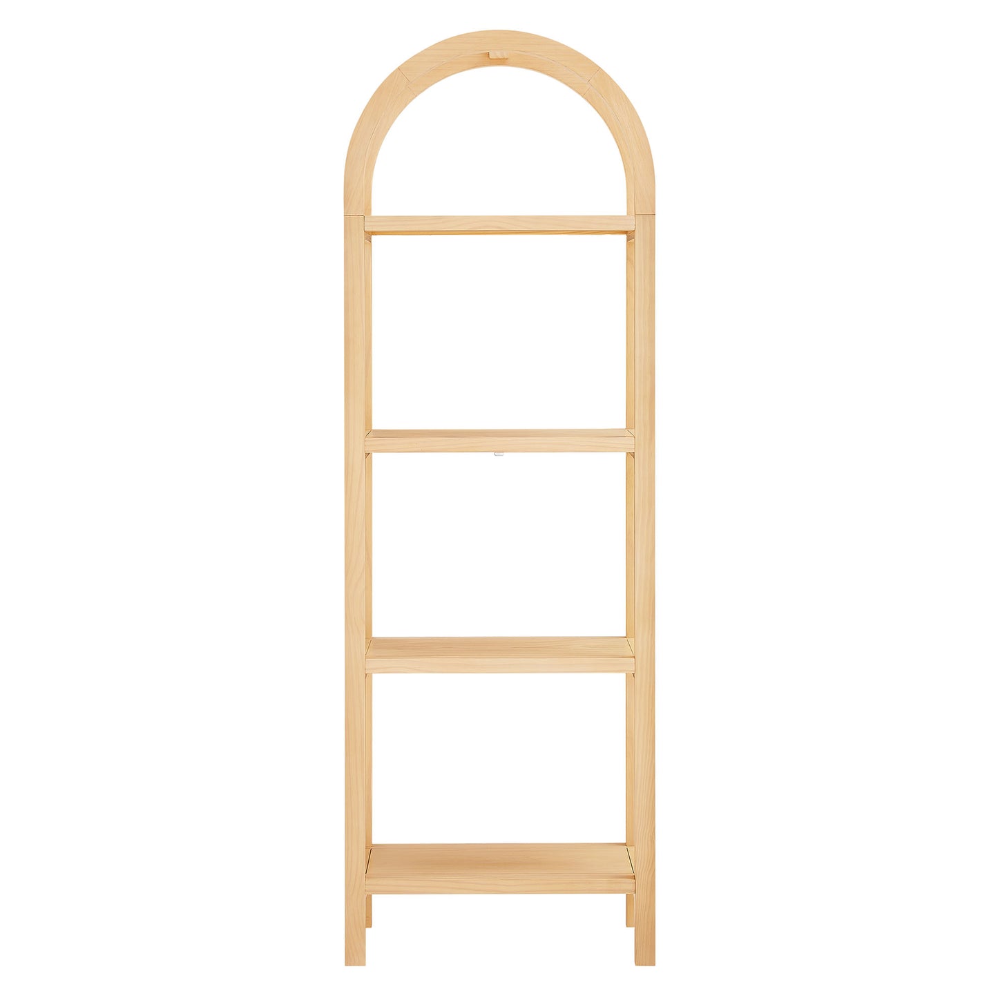 Vexley 72 Inch Tall Narrow Arched Bookshelf by Furniture For America