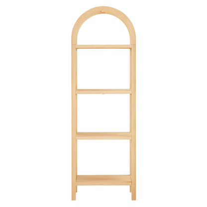 Vexley 72 Inch Tall Narrow Arched Bookshelf by Furniture For America