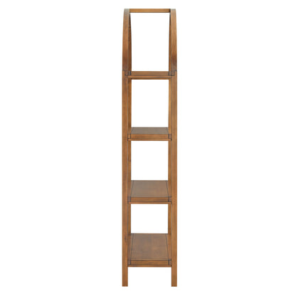 Vexley 72 Inch Tall Narrow Arched Bookshelf by Furniture For America