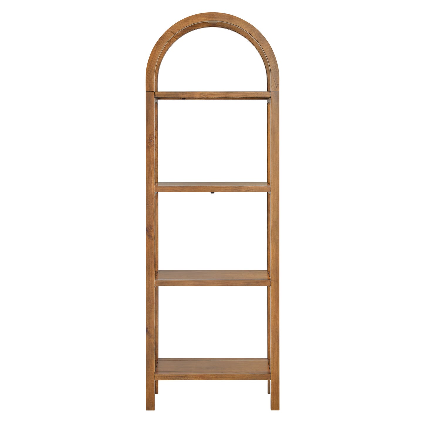 Vexley 72 Inch Tall Narrow Arched Bookshelf by Furniture For America