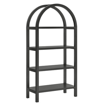 Vexley 60 Inch Arched Bookshelf by Furniture For America