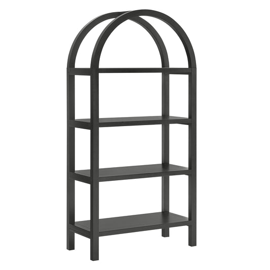 Vexley 60 Inch Arched Bookshelf by Furniture For America