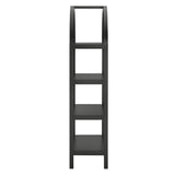 Sercial 60 Inch Arched Bookshelf in Black
