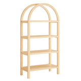 Sercial 60 Inch Arched Bookshelf in Natural