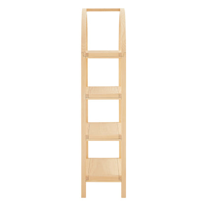Vexley 60 Inch Arched Bookshelf by Furniture For America