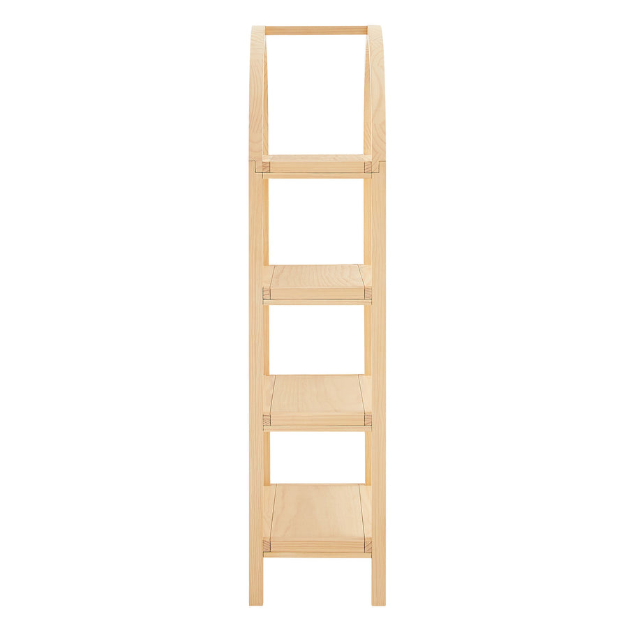 Sercial 60 Inch Arched Bookshelf in Natural