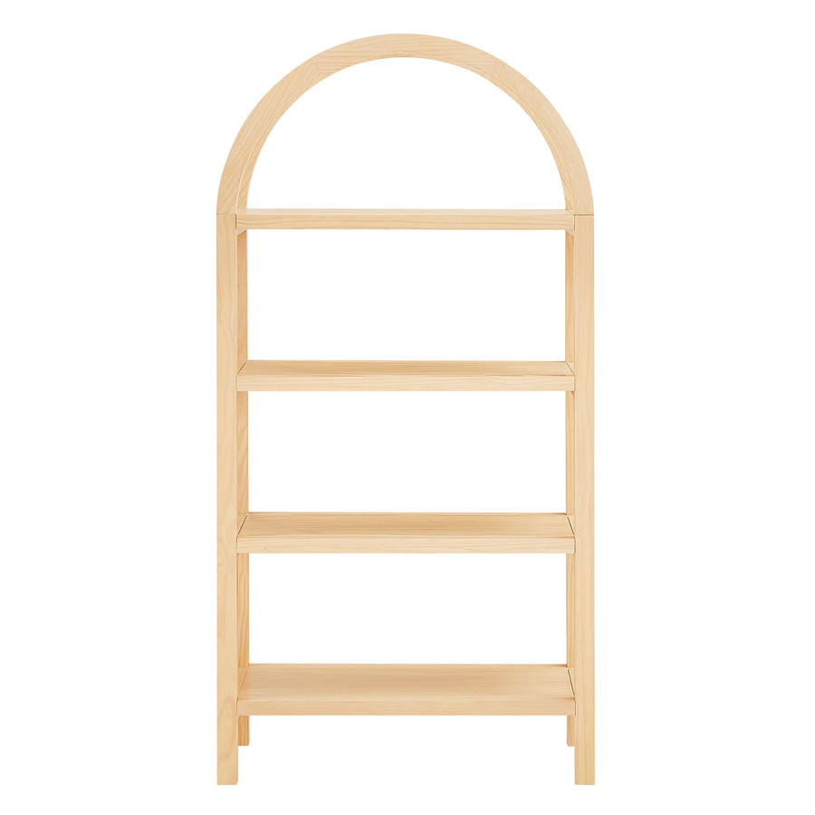 Sercial 60 Inch Arched Bookshelf in Natural