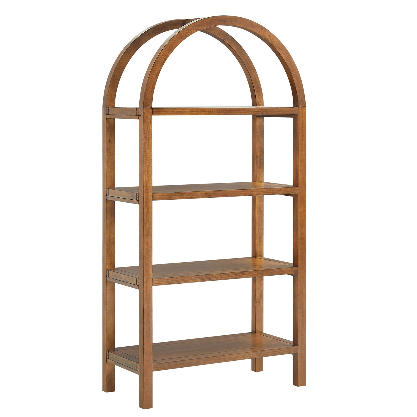 Vexley 60 Inch Arched Bookshelf by Furniture For America