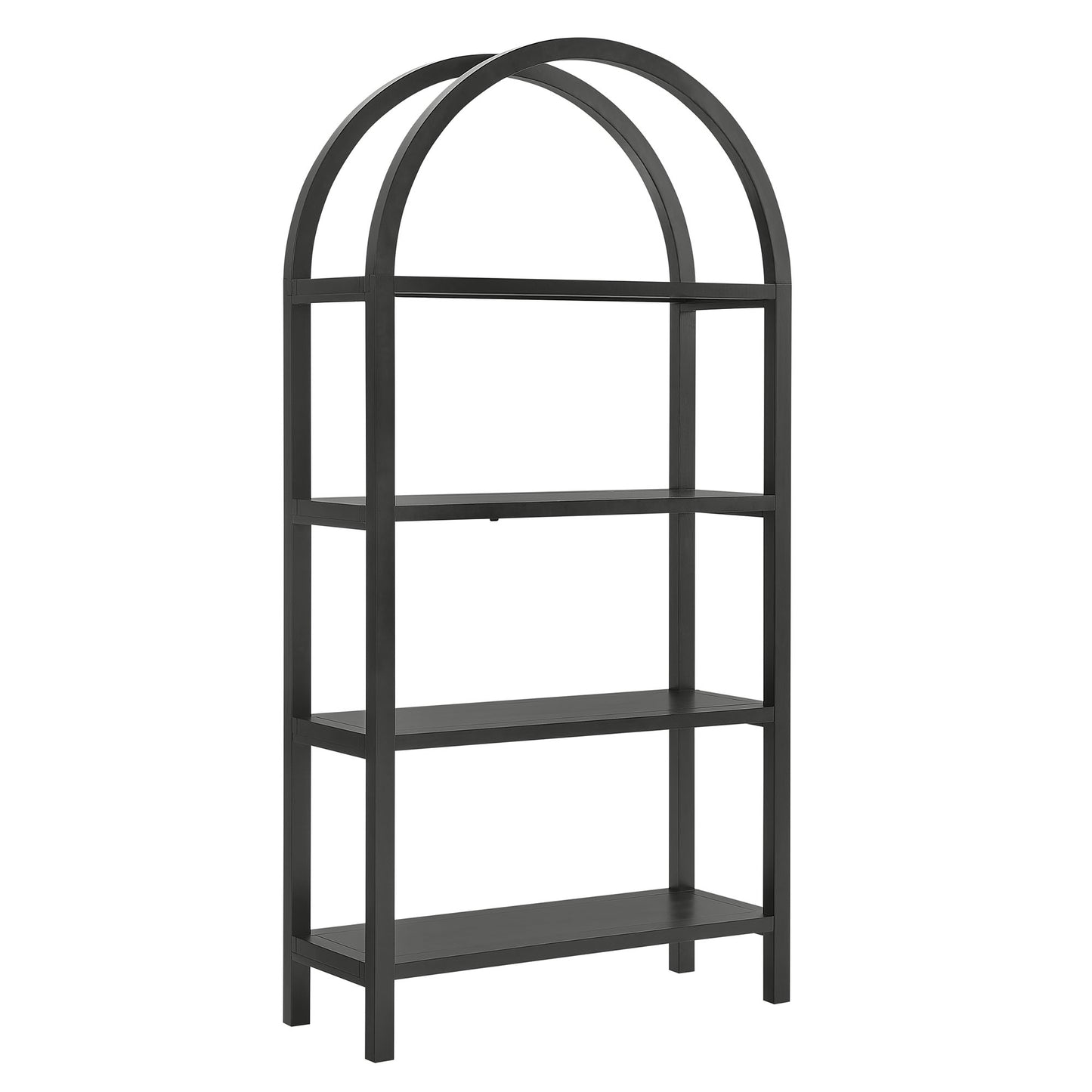 Vexley 72 Inch Large Arched Bookshelf by Furniture For America