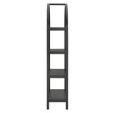 Sercial 72 Inch Large Arched Bookshelf in Black