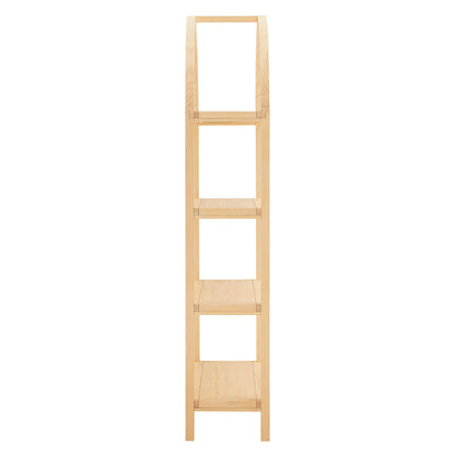 Vexley 72 Inch Large Arched Bookshelf by Furniture For America