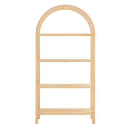 Vexley 72 Inch Large Arched Bookshelf by Furniture For America
