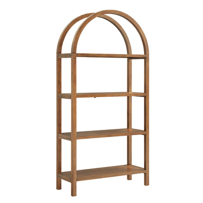 Vexley 72 Inch Large Arched Bookshelf by Furniture For America