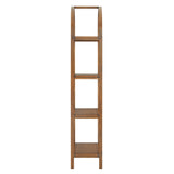 Sercial 72 Inch Large Arched Bookshelf in Walnut
