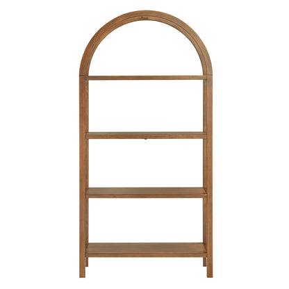 Vexley 72 Inch Large Arched Bookshelf by Furniture For America
