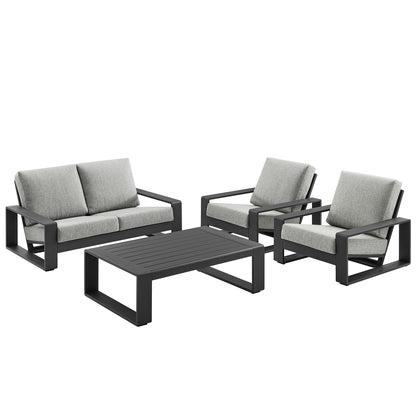 Lirienne 4-Piece Outdoor Patio Aluminum Furniture Set by Furniture For America